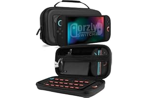 Orzly Funda de Transporte para Consola Nintendo Switch 2 2025 de 7.9 Pulgadas, Funda rígida con Almacenamiento Inteligente para Accesorios y Bolsillos de Juegos, Edición de Caja de Regalo