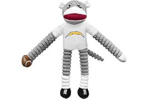 Littlearth unisex-adult NFL Tampa Bay Buccaneers - New Logo Sock Monkey Pet Toy, Team Color, One Size