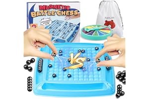 WAYBWZDQ Échiquier magnétique, Pierres de Jeu d'Échecs Magnétiques Jeu de Puzzle Checkers Jeu de Table, Jeu de Dames Éducatif pour Les Réunions de Famille (B)