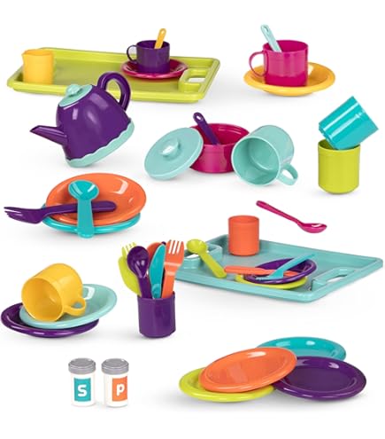 Juego De Cocina Infantil 26 Piezas Utensilios De Juguete Para Niños,  Interior Y Exterior
