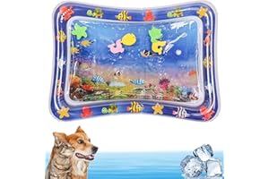 Luylmo Wassermatte Katze, Sensorische Wasserspielmatte Für Katzen, tragbare Katzenspielmatte, Haustier-Kühlmatte für den Sommer, Katzenspielzeug Für Gelangweilte Hauskatzen