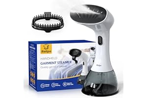 Rolipo Défroisseur Vapeur, Fer à repasser portable haute puissance pour la maison, le bureau, le voyage, réservoir d'eau de grande capacité de 400ML, Voyage Vapeur Steamer, blanc