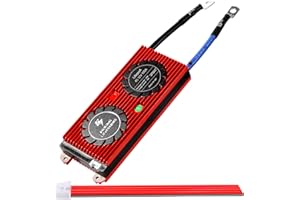 HIXIMI LiFePO4 BMS 4S 12 V 100 A, sistema di gestione della batteria al litio in ferro fosfato, con cavi di bilanciamento per LiFePO4 3,2 V