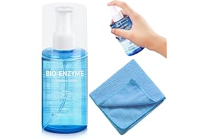 TULAMORIY 200ml Nettoyant pour écrans, Spray nettoyant pour écrans tactiles, Solution nettoyante écrans, avec Chiffon Microfibre, pour Ordinateur, Tablette, télévision, Nettoyage sans Traces