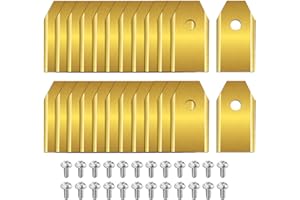 SONGYEA Lames de rechange 24 pcs en acier inoxydable compatibles i105/108E, H1500/3000E-VF, X315/330E, Gardena Sileno Minimo