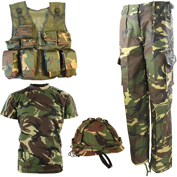 Pro Force Kids MTP Multicam Camouflage T-Shirt – 100% Cotton, Loose Fit, Army Style