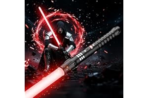 FLYQINTESS Lightsaber Star Wars, 2-in-1 Dueling saber, 24 Colors and 18 Combat Sound Effects, Rechargeable Lightsaber with Metal Handle and 4 Modes, Laser Sword Toy for Kids and Adults Cosplay Party Gifts(102CM)