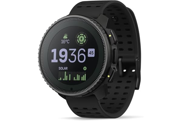 SUUNTO Vertical Montre Connectée Sport Homme, 95+ Sports, Tracker d'Activités GPS, Smartwatch Intelligent Soins de Santé 24/7, Cardiofréquencemètre, Altimètre, Baromètre, Chargement Solaire Optionnel