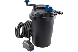 T.I.P. TIP 30298 TFP 10000 UV 11 - Filtro de presión para Estanque con indicador de contaminación, Color Negro