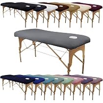Drap Housse En éponge Vivezen Pour Coussin Demi-lune De Table De Massage - Beige