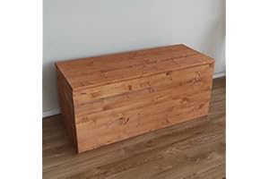 TOTAL WOOD 2012 Cassapanca in Legno Contenitore Baule Portagiochi Portalegna Panca con Vano Contenitore 70x40x40h cm