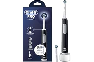 Oral-B PRO Series 1 Spazzolino Elettrico Ricaricabile Nero + 2 Testine Ricambio