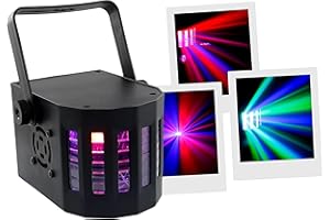 BOOMTONEDJ BoomTone DJ Nano Derby LED RGBW 4x3W, Jeux de lumière, Eclairage soirée, Eclairage DJ. Programmes automatiques. Détection musicale. Contrôle à distance. Télécommande fournie.