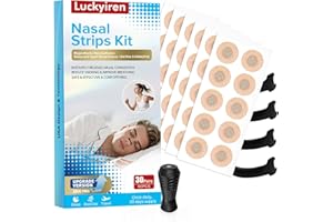 WAGISLEEP Anti-Schnarch Magnetische Nasenstrips (2025 Upgrade Version), 60 Stück Nasenpflaster Gegen Schnarchen, Schnarchstopper Schnarchschiene Für Sport & Schlafqualität & Besser Atmen Bei Verstopfter Nase