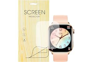 YANGC [6 Pièce Films Protecteurs] Doux Protection Films de protection d'écran Compatible pour Smartwatch ICE-WATCH Montre Connectée ICE smart 2.0 1,96 pouces (6 Pièce Protecteurs)