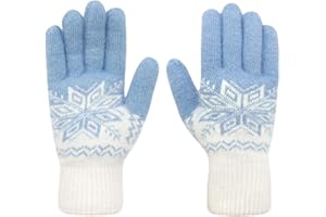 Long Keeper Zimowe rękawiczki dla kobiet, mężczyzn, kobiet, termiczne, ciepłe, z grubą podszewką, polarowe, dzianinowe, rękawiczki z futra królika, miękkie, damskie rękawiczki i mitenki