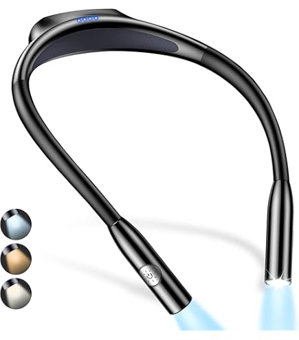 Lampada Da Lettura Ricaricabile VFANDV - 3 Colori LED, Braccio Flessibile, 1800mAh - Foto 4