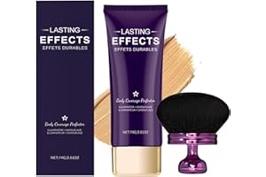 GENERIC Leg Makeup, Body Coverage Perfector, Body Coverage Perfector for Legs with Brush, Tattoo Full Concealer for Blemish Waterproof Sweat-Proof Last for Days (Natural)