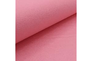 MERCERIA POUR TOI... Tessuto Pannolenci ritaglio 50 x 60 cm ROSA tinta unita hobby cucito creativo pupazzi fai da te pannello stoffa tessuto