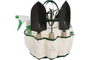 Pure Garden 75-08002 8 Piece Garden Tool and Tote Set