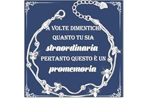 YELUWA Bracciali da Donna Regali Ispirazione per Donne, Bracciale in Argento 925 con Farfalle per Donna, Donna Ragazze Amicizia Bracciale, Compleanno Anniversario Regalo per Amici Sorelle Mamma Figlia