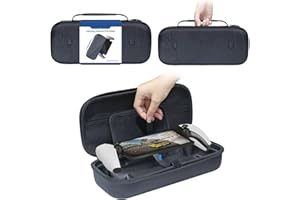 EHOTER Étui de rangement pour Playstation Portal en EVA rigide pour console de jeu PS Portal - Étui de voyage portable (PU)