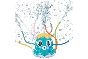 Remione Wasserspielzeug Kinder Outdoor Spielzeug Gartenspielzeug Kinder Wasser Spielzeug für Draußen Kinder ab 2 3 4 5 6 7 8 9 10 Jahre Oktopus Sprinkler Wassersprinkler (Grün)