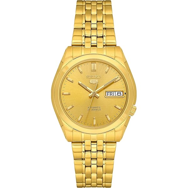 SEIKO 5 Orologio automatico da uomo con quadrante dorato