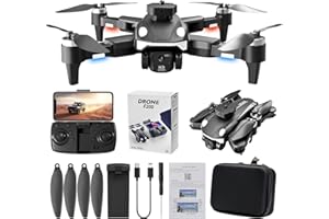 ZEIAYUAS Drohne mit Kamera 1080p hd, 4K HD FPV Video faltbare Drone, RC Quadcopter mit Höhenhaltung und Headless Modus für Anfänger, 3D Flip, Höhenhaltung,Schwerkraft Sensor Drohne (01schwarz)