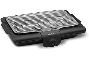 Tefal Easy Grill, Barbecue electrique de table, Barbecue d'extérieur, 2100 W, Bac à eau, BG1348F0