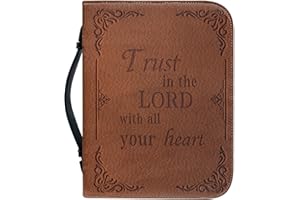 Dajingkj Custodia Bibbia con cerniera grande pelle personalizzata borsa biblica donna borsa Bibbia libro chiesa borse con manici