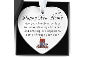 YCLEKIQA New Home Gifts House Warming Gifts New Home 2025 Ceramic Ornament With Gift Box For Send Keepsake Decorations For Couples,Women,Families,Teacher,Companion,Colleagues,Homeowners Housewarming the Gift