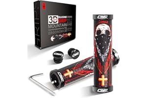 CNCLOL Mountain Bike Grips,MTB Handlebar Grips In Silicone,Bike Handle grips For BMX/Bicycle.