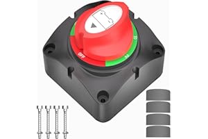 ZMYGOLON - 1-2-oba- wył., wyłącznik akumulatora 12-60 V 200/1000 A, główny wyłącznik akumulatora, 4 pozycje, odłączenie zasilania akumulatora, przełącznik do łodzi, kamperów, pojazdów samochodowych