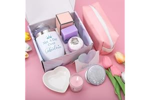 ICYANT Cofanetto Regali Compleanno Donna, Regali per Lei Lavanda Pamper Regali di Compleanno Natale Anniversario Pensionamento Regali Set di Cesti di Compleanno per Donna Mamma Sorella Amici Moglie (Lavanda)