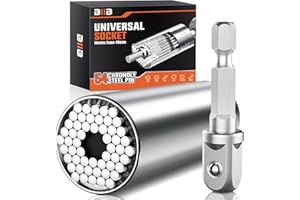 Cadeau Fete des Peres, BIIB Idee Cadeau Homme Original, Cadeau Papa Gadget Insolite Utile Douilles Universelles, Cadeau Anniversaire Homme, Cadeau Saint Valentin Homme, Cadeau Homme Noel