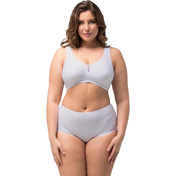 Brassière D'Allaitement Ulla Popken Bellieva - Grandes Tailles, Coton Bio Certifié GOTS - Confortable Et Pratique