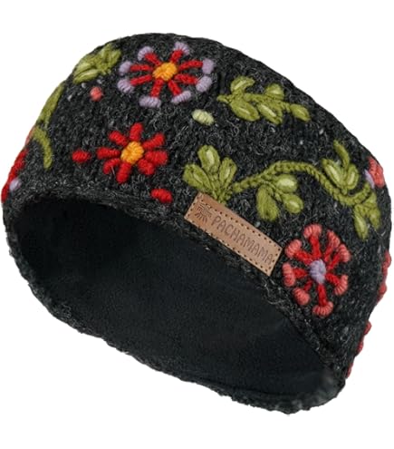Pachamama Vrouwen Wol Hand Pols Warmers Fleece Gevoerd Handgebreide Robin Veelkleurige One-Size Handgemaakte Extra Warm Fair Trade, Grijs, Rood, Bruin, Wit, Geel, M