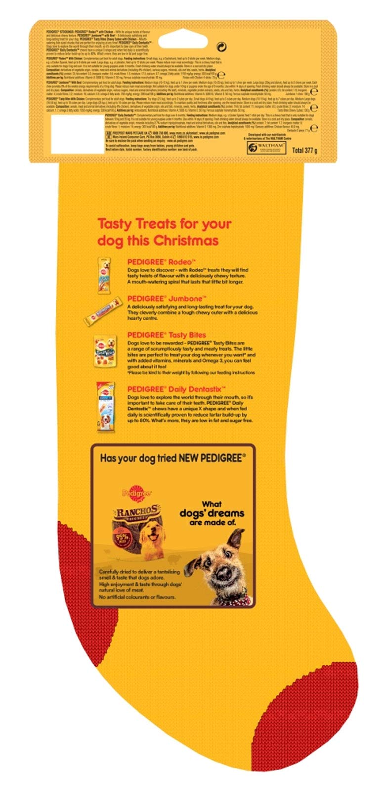 pedigree xmas dog stocking