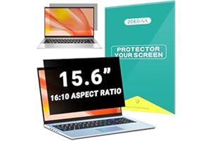 ZOEGAA Écran de confidentialité pour ordinateur portable 15,6" avec rapport 16:10, possédant de nombreux brevets internationaux tels que les membranes de filtration de confidentialité et les marques