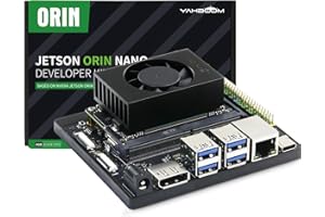 Yahboom Jetson Orin Nano 8GB RAM Development Kit 67 Tops Ubuntu 20.04 System Artificial Intelligence Robot Kit ROS2 Data,Support Super Upgrade/Update(Orin Nano 8GB Basic Kit)