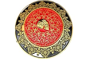 damdos Accessoire d'Halloween pour pièce de monnaie John Wick – Marqueur de serment de sang doré – Accessoire de cosplay Keanu Reeves (fabricant rouge)