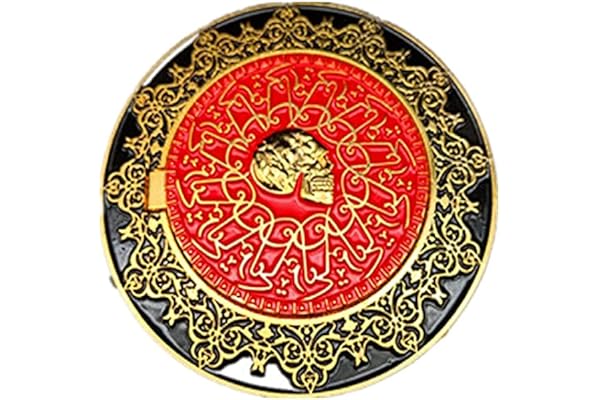 damdos Accessoire d'Halloween pour pièce de monnaie John Wick – Marqueur de serment de sang doré – Accessoire de cosplay Keanu Reeves (fabricant rouge)