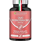 Olio di Enotera BIO | 3000 mg di cui 270 mg di GLA | Spremuto a freddo | 100% naturale | Comfort premestruale e bellezza dell