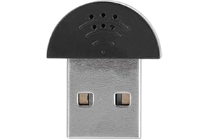 Baverta Microfono Mini Usb Vocale Portatile Studio Nero