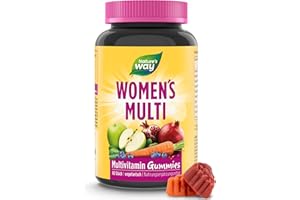 ‎NATURE'S WAY BIRD PRODUCTS Vitamine für Frauen Multivitamin Gummibärchen - A-Z Vitamine für Frauen hochdosiert - mit Folsäure + Vitamin A C E + B Komplex + Biotin sowie Jod + Zink - vegetarische Vitamin Gummies - 60 Stk
