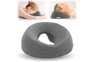 Yuragim Massagekudde för huvud med hål, massagehuvudstöd för säng med ansiktet neråt, U-format massageansikteskudde av memoryskum för massagebord för spa-salong