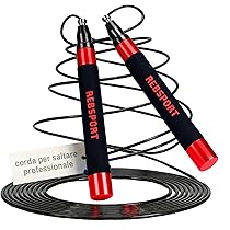 Crosswod Competition - Corda Per Saltare Professionale In Alluminio Con Cuscinetti A Sfera E Pesi Da 24g E 75g - Per Crossfit E Boxe - 2