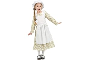 Sincere Party Costume Vittoriano della Ragazza Vestito di Cotone World Book Day Week Girl's Fancy Dress