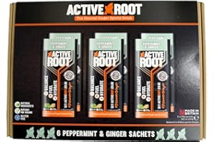 Grehge t Energy and Hydration Natural Sports Drink Powder, Peppermint and Ginger Flavour, Vegan (6 x 35g servings)